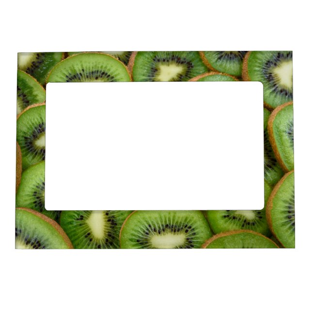 Sliced Kiwi Art Fruit Art Pattern Fruit Photograph Magnetic Frame (Front)