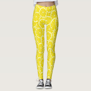 Sliced Lemons Design Leggings