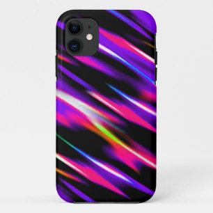 Sliced Neon Striped Animal Print Multicolored Hot iPhone 11 Case