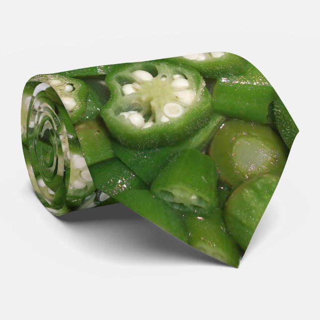 Sliced Okra Tie (Rolled)