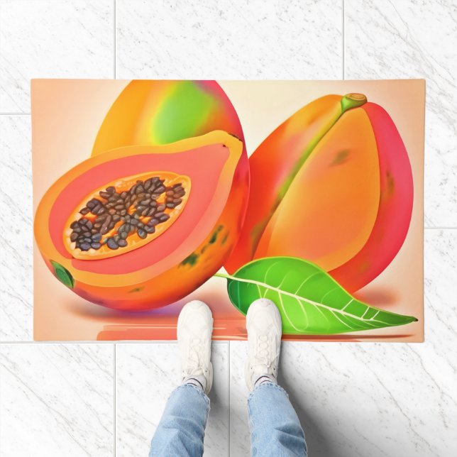 Sliced Papaya Freshness Doormat (Indoor)