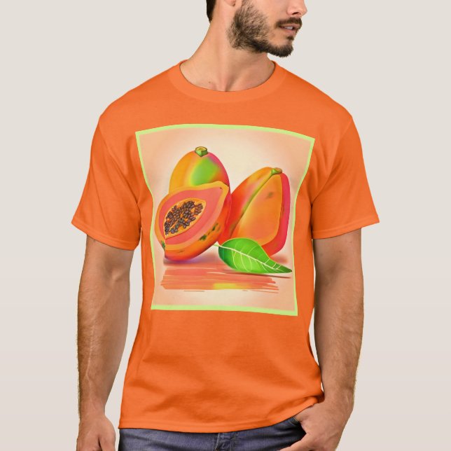 Sliced Papaya Freshness T-Shirt (Front)