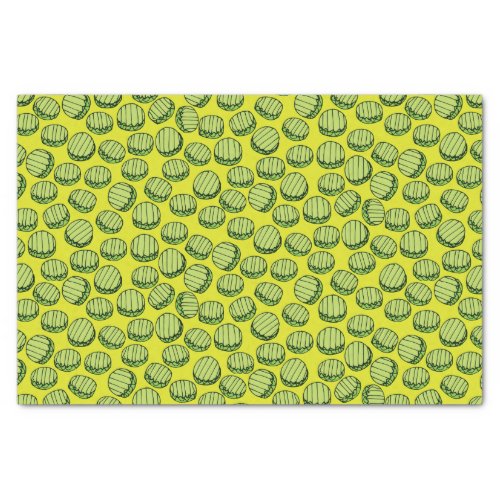 Sliced Pickles Pattern Tissue Paper