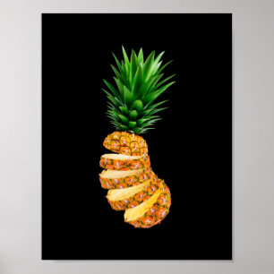 Sliced Pineapple Poster