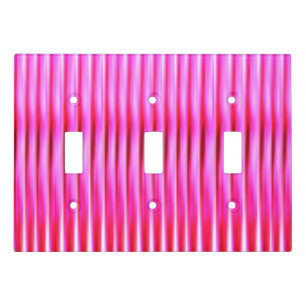 Sliced Pink Triple Toggle Light Switch Cover