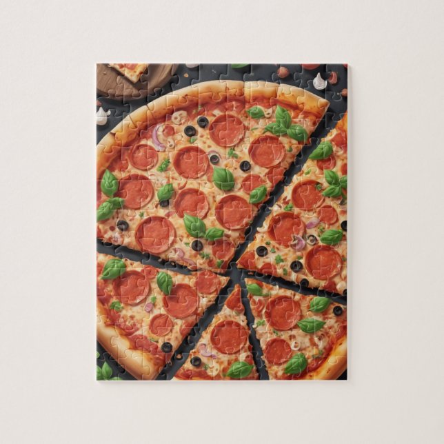 sliced pizza  jigsaw puzzle (Vertical)