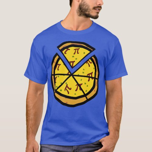 Sliced Pizza Pi for Hungry Math Fans T_Shirt