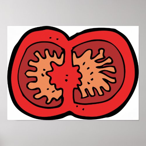Sliced Tomato Poster