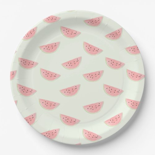 Sliced Watermelon Pattern Paper Plate