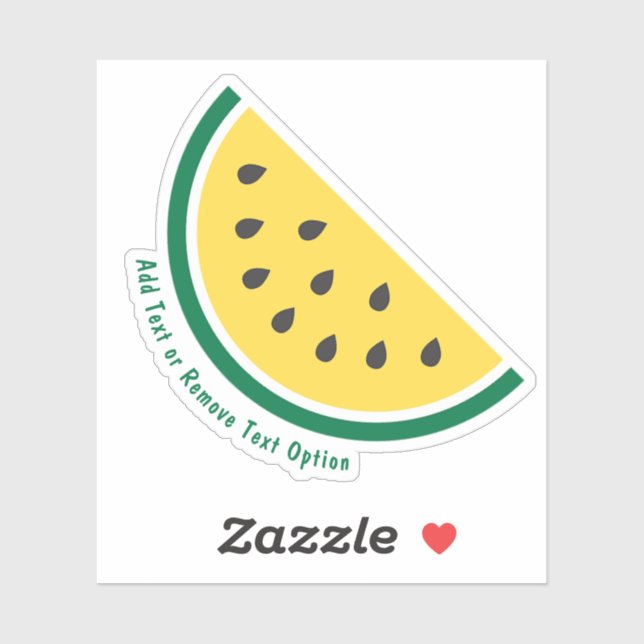 Sliced Yellow Watermelon   Sticker (Sheet)
