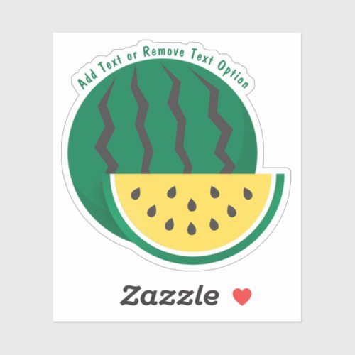 Sliced Yellow Watermelon   Sticker