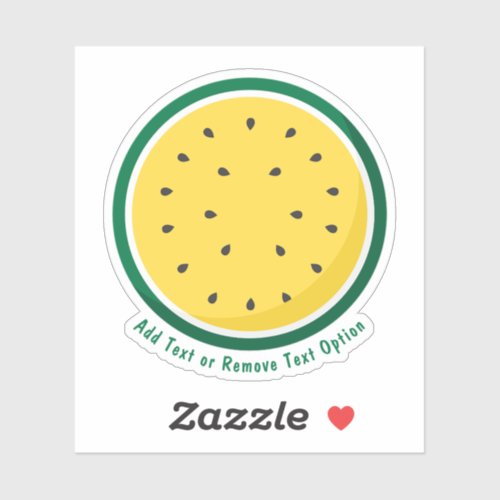 Sliced Yellow Watermelon   Sticker