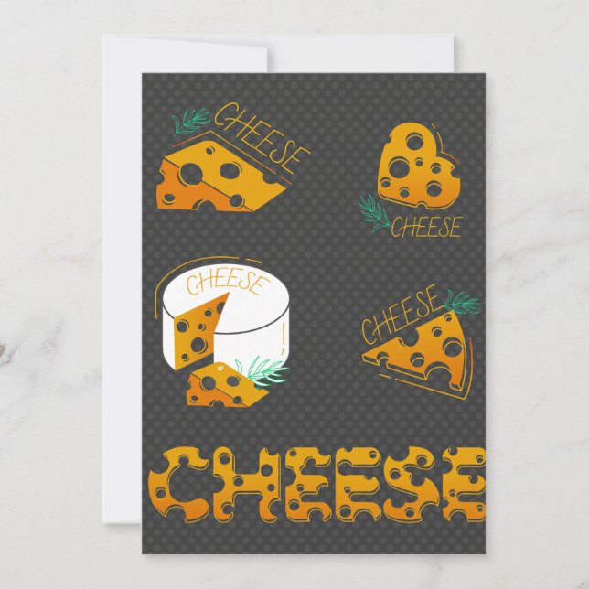 Slices Of Cheese Invitation (Front)
