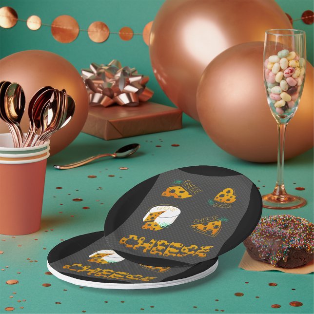 Slices Of Cheese Paper Plates (Creator Uploaded)