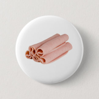 Slices of ham pinback button