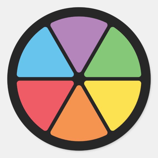 Slices of Knowledge Classic Round Sticker (Front)