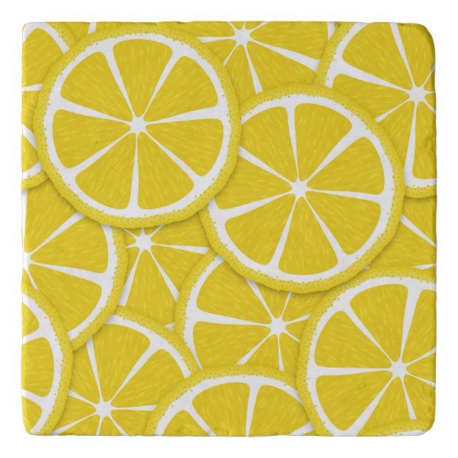 Slices of Lemons, Yellow Trivet (Front)