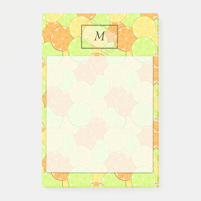 Slices of orange, lemon, lime notes (Front)