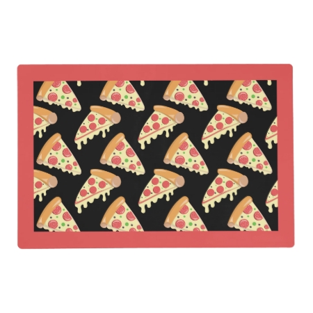 Slices Of Pepperoni Pizza Laminated Paper Placemat