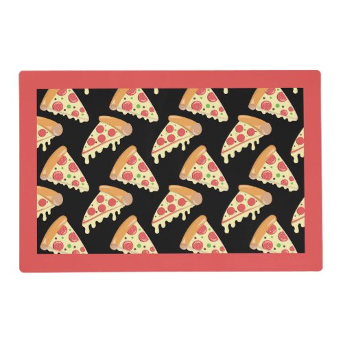 Slices of Pepperoni Pizza Laminated Paper Placemat