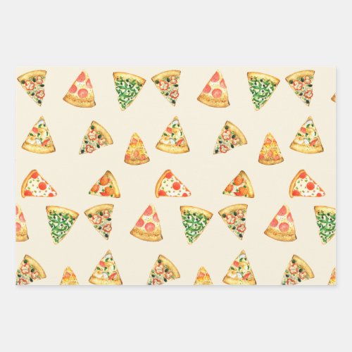 Slices of Pizza for Pizza Lovers Wrapping Paper Sheets