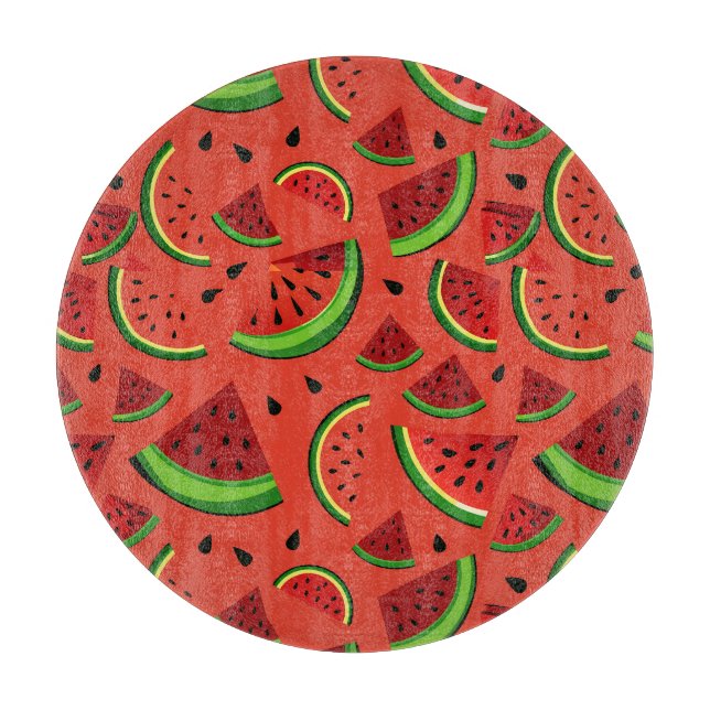 Slices of watermelon cutting board (Front)