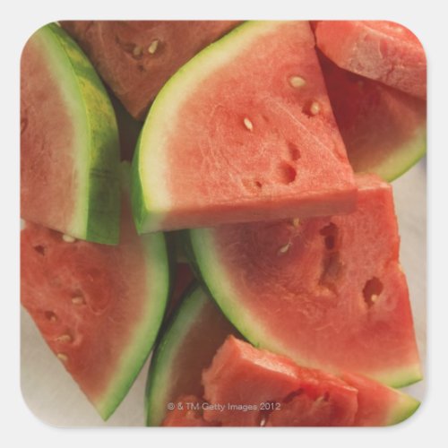 Slices of watermelon square sticker