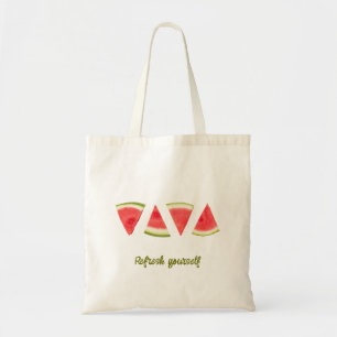 Slices watermelon fruit Tote Bag