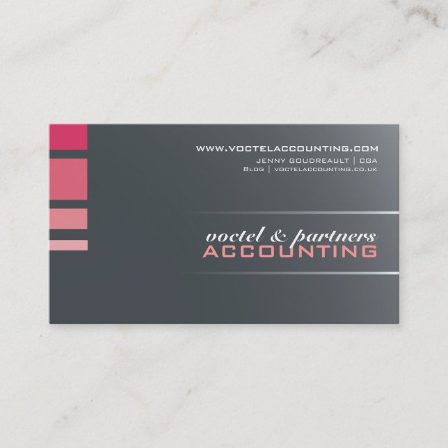 Slick Corporate Business Card (Front)
