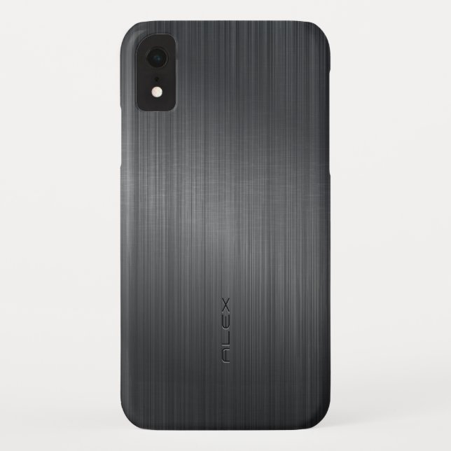 Slick dark-gray metallic background Case-Mate iPhone case (Back)