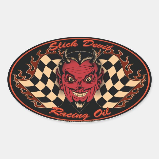Slick Devil Motor Oil Sticker (Front)