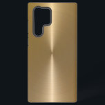 Slick Faux Gold Metallic Stainless Steel Look Samsung Galaxy S22 Ultra Case<br><div class="desc">Elegant slick faux gold metallic stainless steel look.</div>