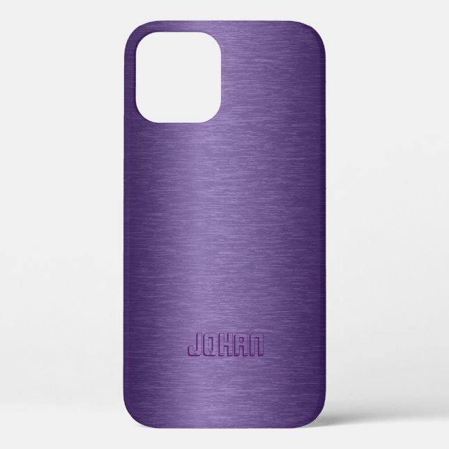 Slick Metallic Purple Background Case-Mate iPhone Case (Back)