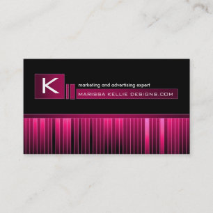 Slick Monogram Business Card