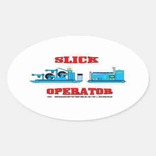 Slick Operator,Slickline,Wireline Operater,Oil,Gas Oval Sticker
