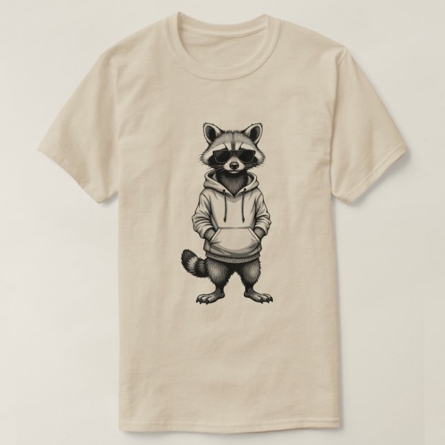 Slick Raccoon Easter Shirt: Boys & Men’s Cool Tee (Design Front)