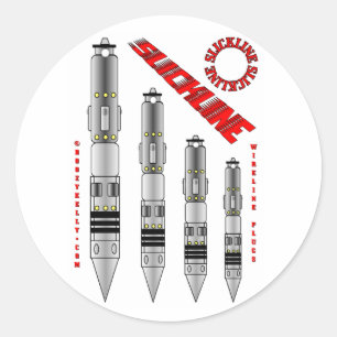 Slickline Plugs,Sticker,Wireline Plugs,Oil,Gas,Rig Classic Round Sticker