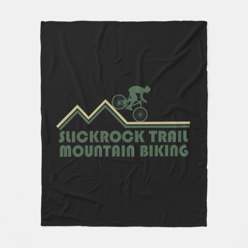 slickrock mtb mountain biking fleece blanket