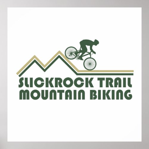 slickrock mtb mountain biking poster