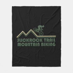 slickrock trails mtb mountain biking fleece blanket