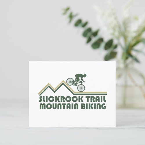 slickrock trails mtb mountain biking holiday postcard