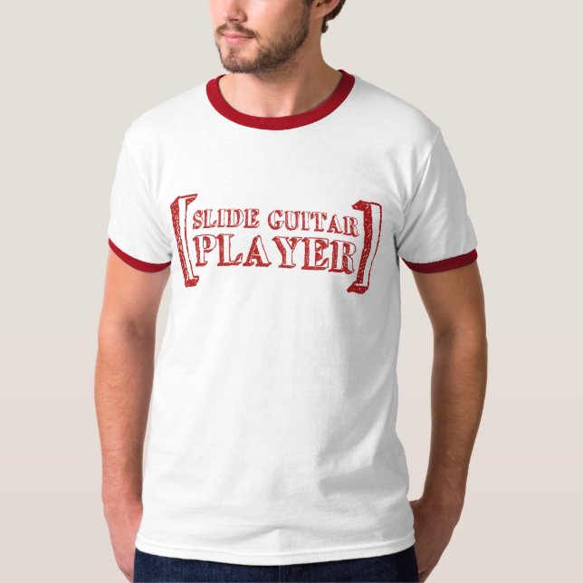 Slide Guitar Player T-Shirt (Front)