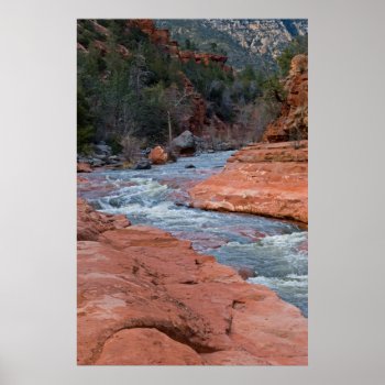 Slide Rock In Sedona  Az 3590 Poster by SedonaPosters at Zazzle
