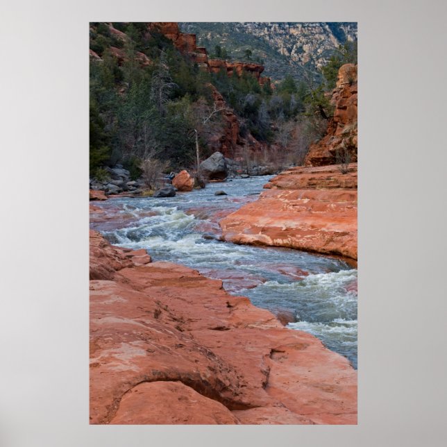 Slide Rock in Sedona, AZ 3590 Poster (Front)