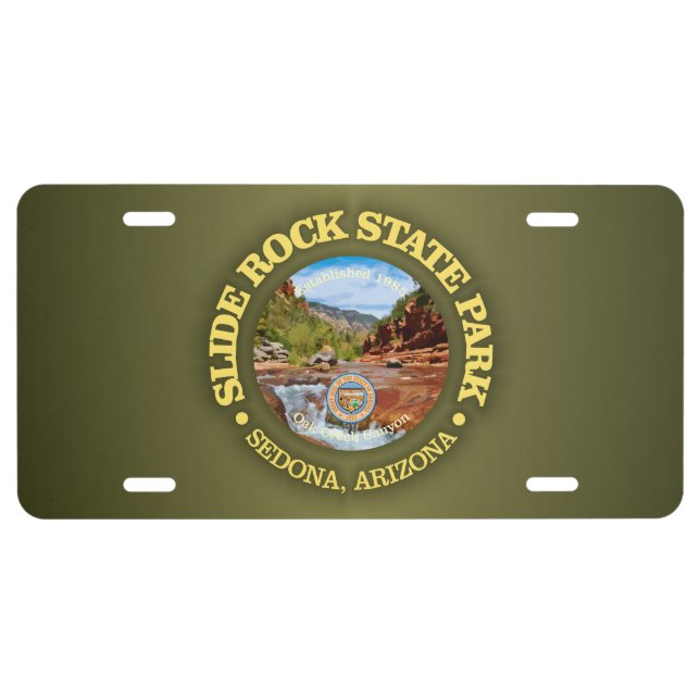 Slide Rock SP License Plate (Front)