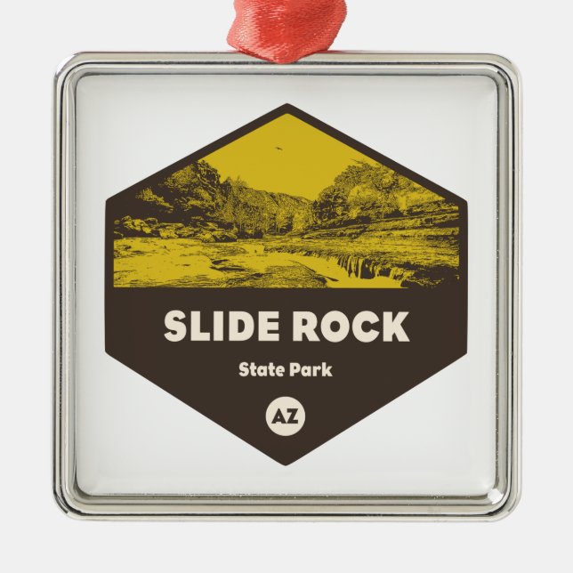 Slide Rock State Park Arizona Metal Ornament (Front)