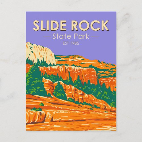 Slide Rock State Park Arizona Vintage Postcard