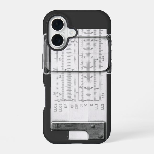 Slide Rule Iphone Case (Back)