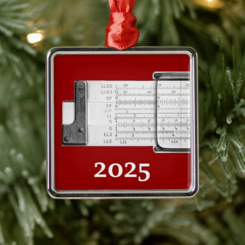 Slide Rule Metal Ornament Slide Rule Metal Ornament