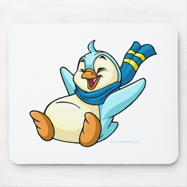 Sliding blue Bruce Mouse Pad (Front)